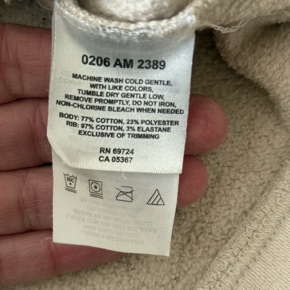 Columbia 1/4 Zip Mock Neck Sweatshirt - Men’s XL - Creamy Beige - Picture 10 of 10